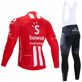 Set Langarmtrikot + Trägerhose Lange 2020 Team Sunweb N001